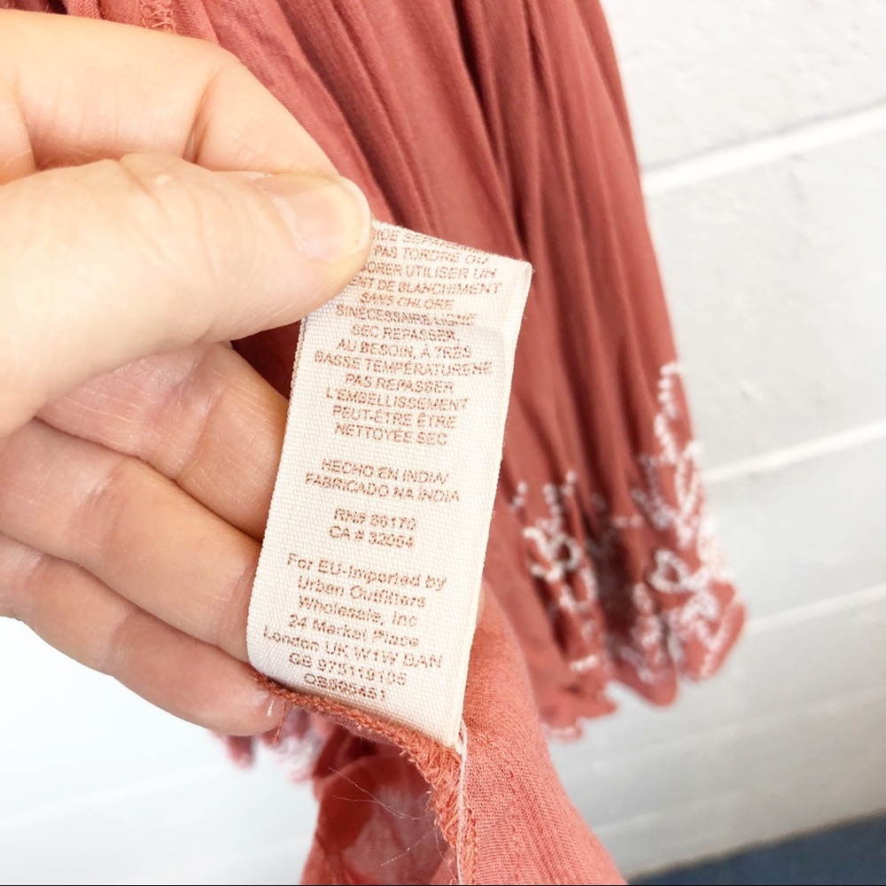 Free People Sylvia Dress Wrap Mini Dusty Mauve XS - Picture 7 of 8